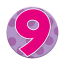 Small Badges Age 9 Female 6pk