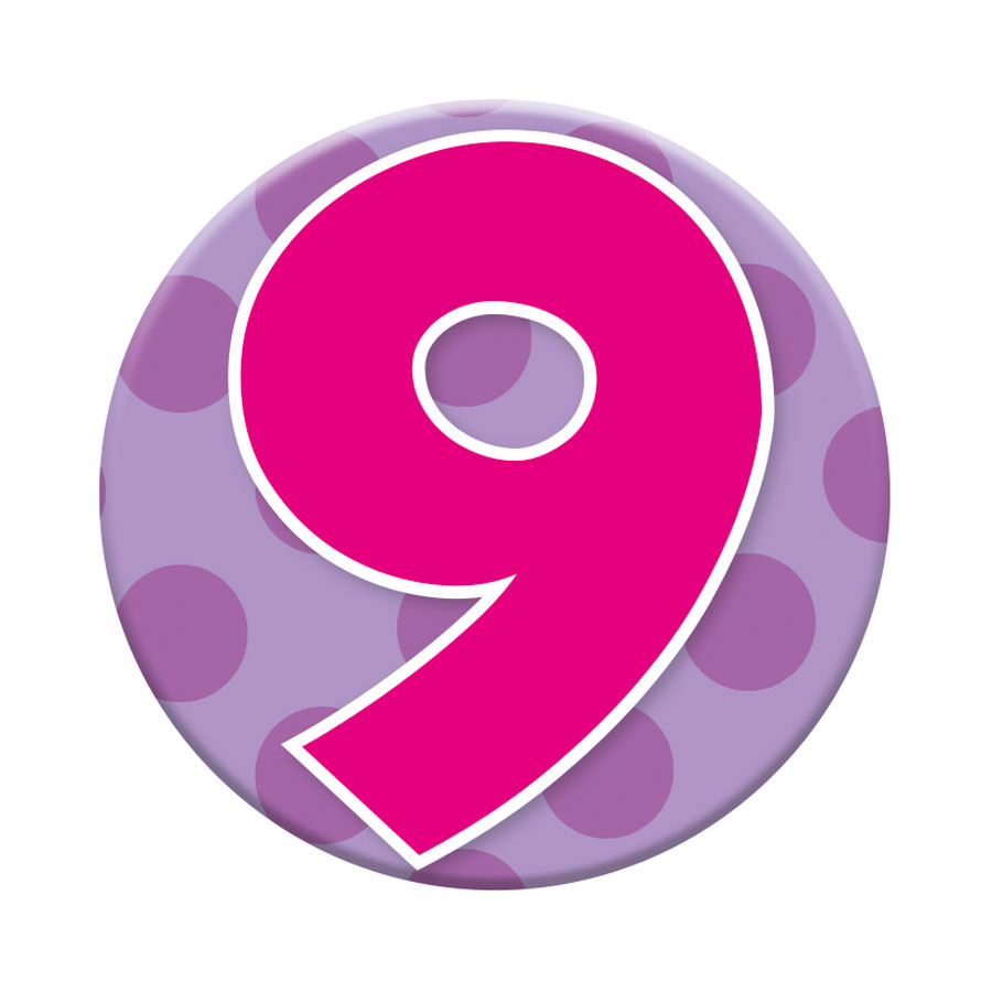 Small Badges Age 9 Female 6pk