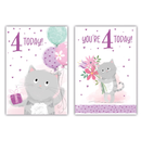 Poppyhill C50 Birthday Age 4 12pk