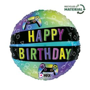 Grabo Foil Balloon Vivid Gaming Birthday 18