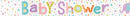 Tiger Feet 6 Pack Banner Baby Shower 2.6M