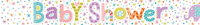 Tiger Feet 6 Pack Banner Baby Shower 2.6M
