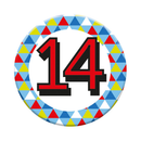 Small Badges Age 14 & 15 Male 6pk