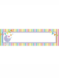 Amscan Personalised Banner Baby Brights