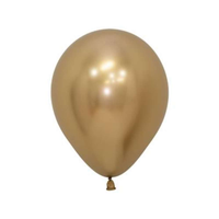 Sempertex Reflex Gold 5" Latex Balloons 50pk