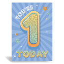 Prelude Pzazzle C50 Birthday Age 1 6pk
