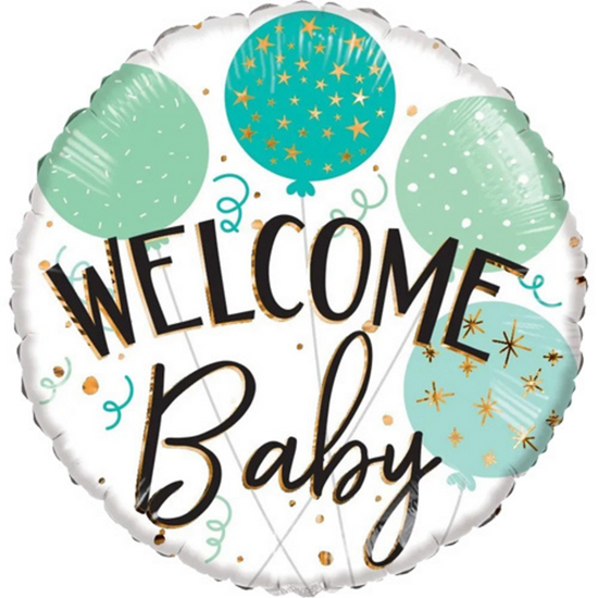 APAC Foil Balloon Eco Welcome Baby Green 18