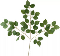 Eleganza Rose Leaves W/3 Stems Green 28