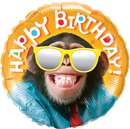 Anagram Foil Balloon Smiling Chimp Birthday 18
