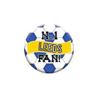 No.1 Leeds Fan 5.5cm Football Badge