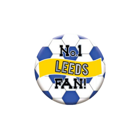 No.1 Leeds Fan 5.5cm Football Badge