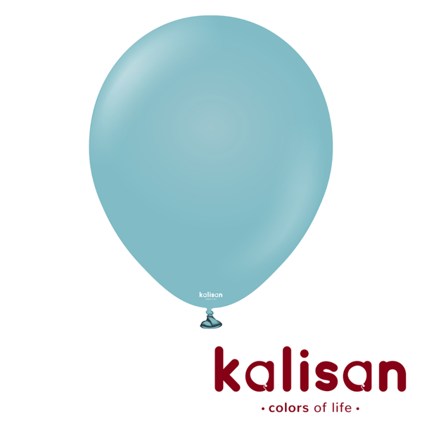 Kalisan Retro Blue Glass 18" Latex Balloons 25pk