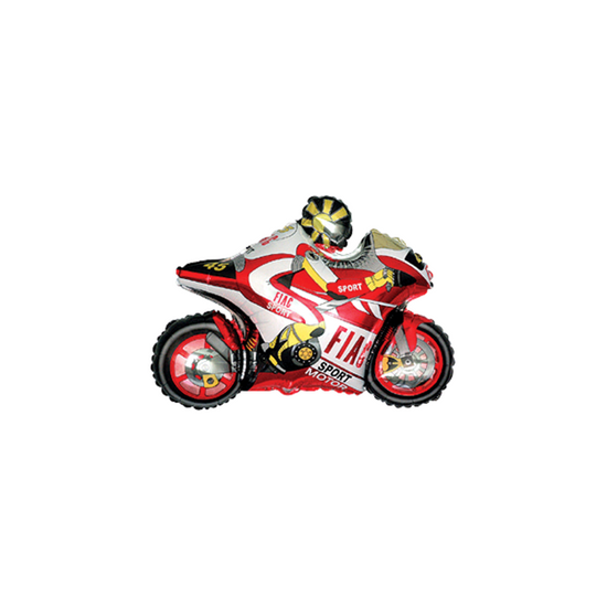 Red Motorbike 13" Mini Shape Foil Balloon
