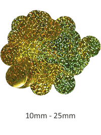 Oaktree Gold Holographic Foil Confetti 10mm x 14g