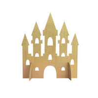 Princess Castle Glitter Gold Centrepiece 14"