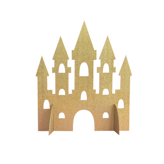 Princess Castle Glitter Gold Centrepiece 14"