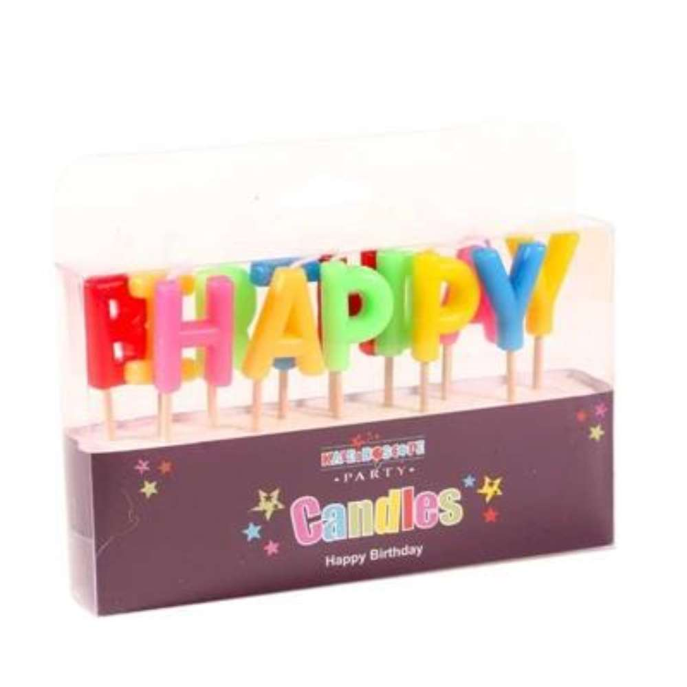 Kaleidoscope Birthday Candles Multicolour 6pk