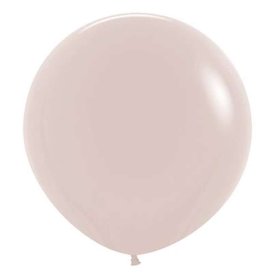 3 Latex Balloons 24" Fashion White Sand