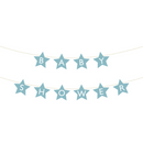 PartyDeco Letter Banner Baby Shower Blue 290cm