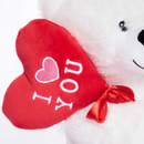 Tiger Feet Soft Toy Bear With Lolly White 25cm