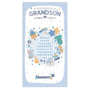 Prelude 6 Pack Christening Cards for Grandson, elegant card design featuring religious and celebratory imagery for special occasions