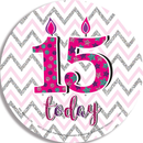 Big Badges Age 15 Female 6pk