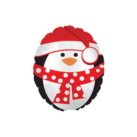 Christmas Penguin 9" Mini Shape Foil Balloon