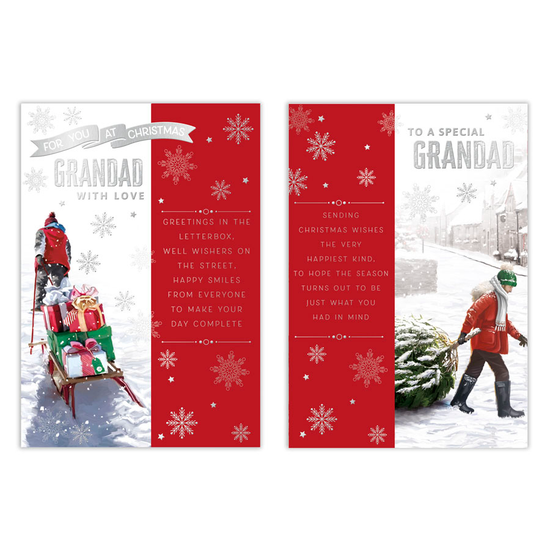 Poppyhill 12 Pack Cards C50 Christmas Grandad
