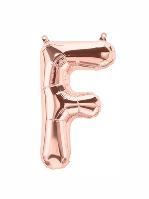 Northstar Foil Balloon Rose Gold 16" Letter F