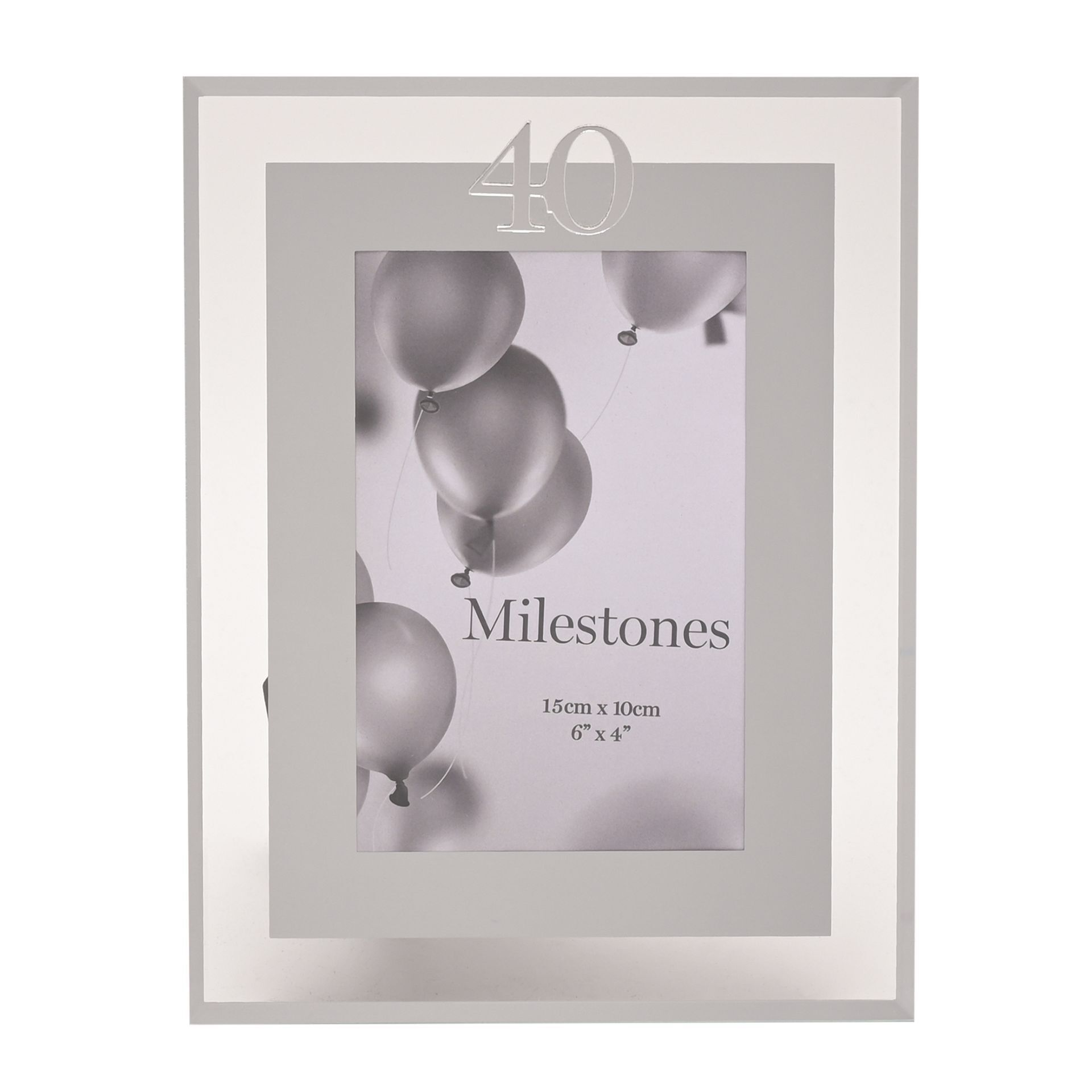 Milestones Frame Silver Age 40 4x6
