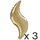 Anagram Satin Luxe Gold 36" Curve Foil Balloon