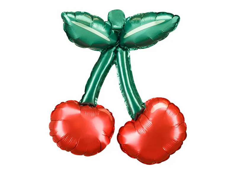 PartyDeco Cherries 12" Air Fill Foil Balloon 3pk