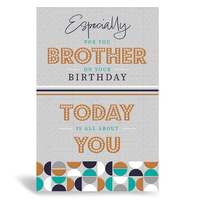 Prelude Pzazzle C75 Birthday Brother 6pk