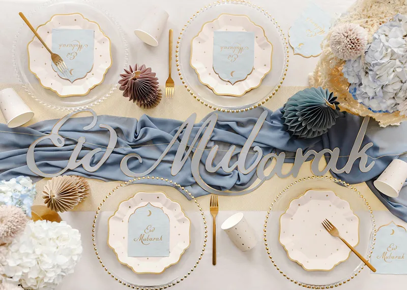 Eid Mubarak Paper Napkins 23x30cm 12pk