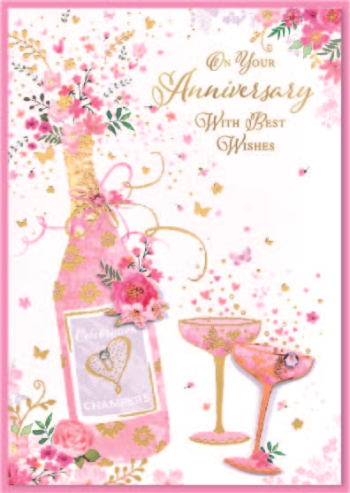 Isabel's Garden 6 Pack Cards C50 Your Anniversary