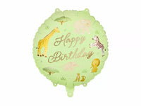 PartyDeco Birthday Safari 18" Foil Balloon