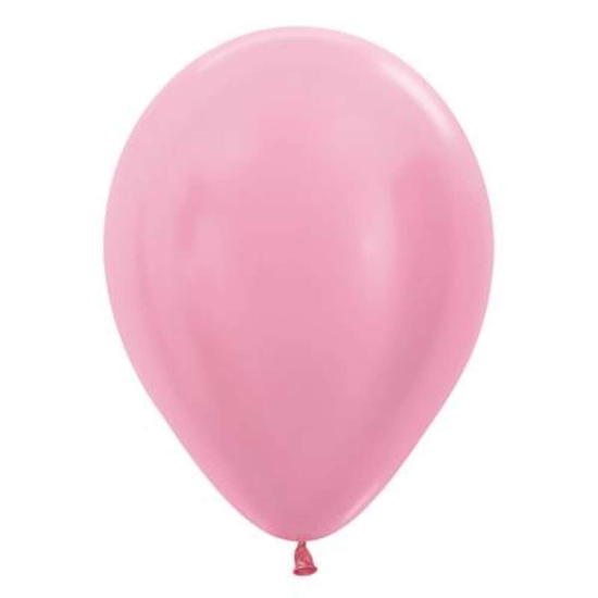 Sempertex Satin Pink 12" Latex Balloons 50pk