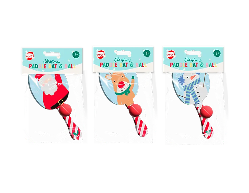 Christmas Paddle & Bat (Design May Vary)
