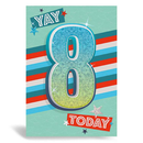 Prelude Pzazzle C50 Birthday Age 8 6pk