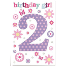 Set of six Simon Elvin birthday cards featuring colorful designs and age 2 celebration themes.