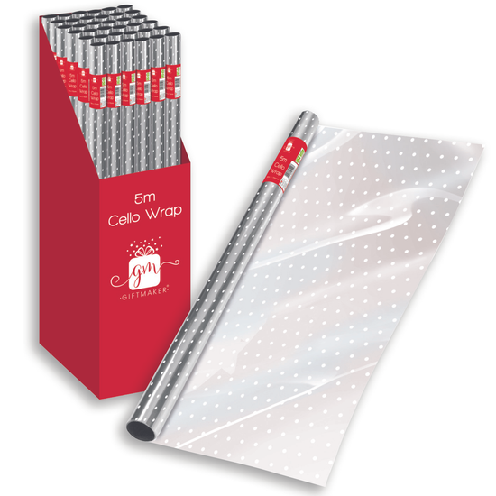 Cello Wrap Clear/Spot 70cm x 5M