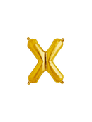 Northstar Foil Balloon Gold 16" Letter X