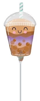 Anagram Boba Tea 11" Air Fill Foil Balloon