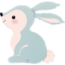 Grabo Foil Balloon Woodland Bunny Blue 31