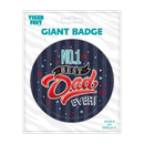 6pk Big Badges Birthday No.1 Dad