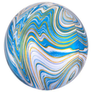 Anagram Foil Balloon 16" Orbz Marblez Blue
