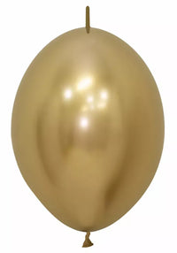 Sempertex Reflex Gold 12" Link-O-Loon 50pk