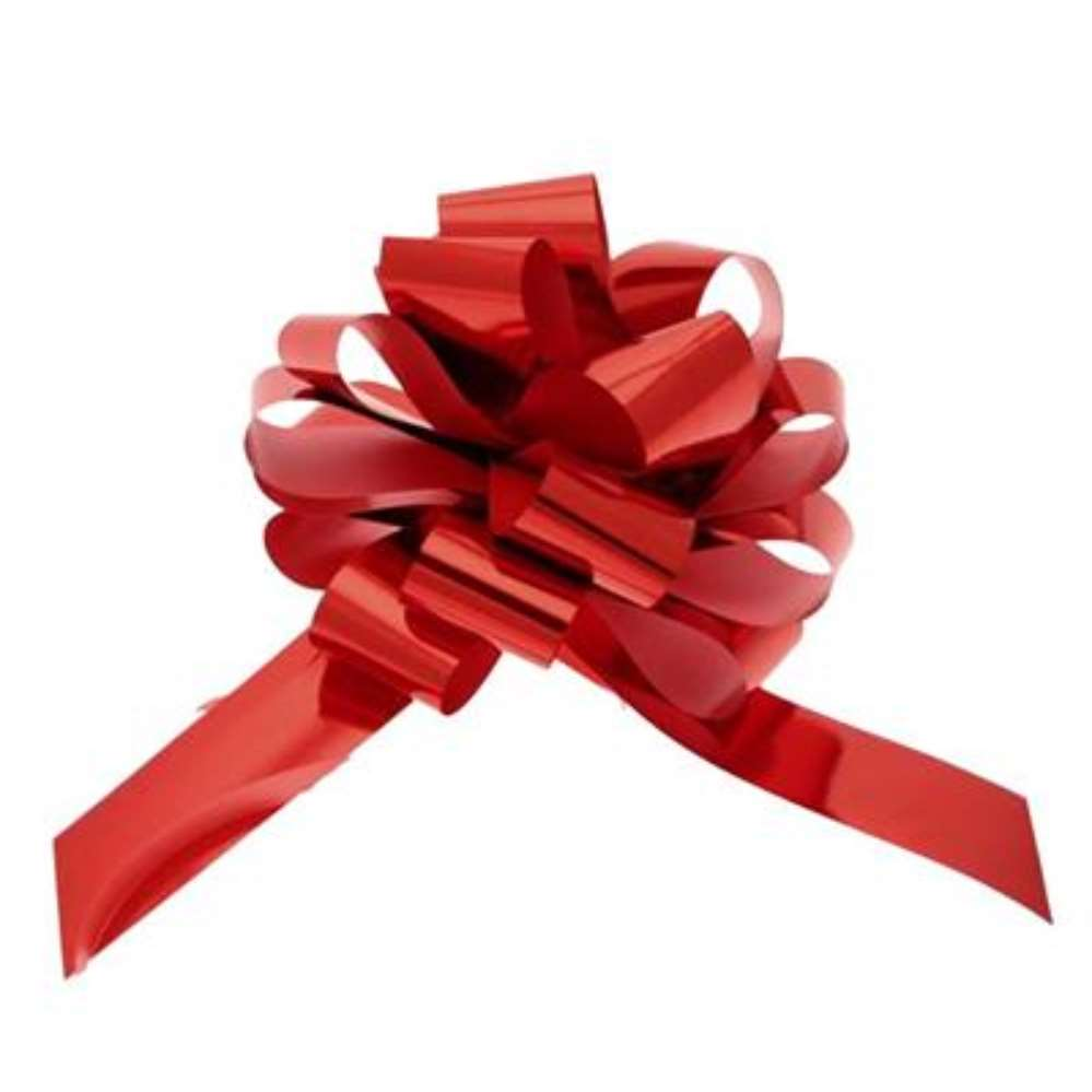 APAC 20 Pack Pull Bow Metallic Red 50mm