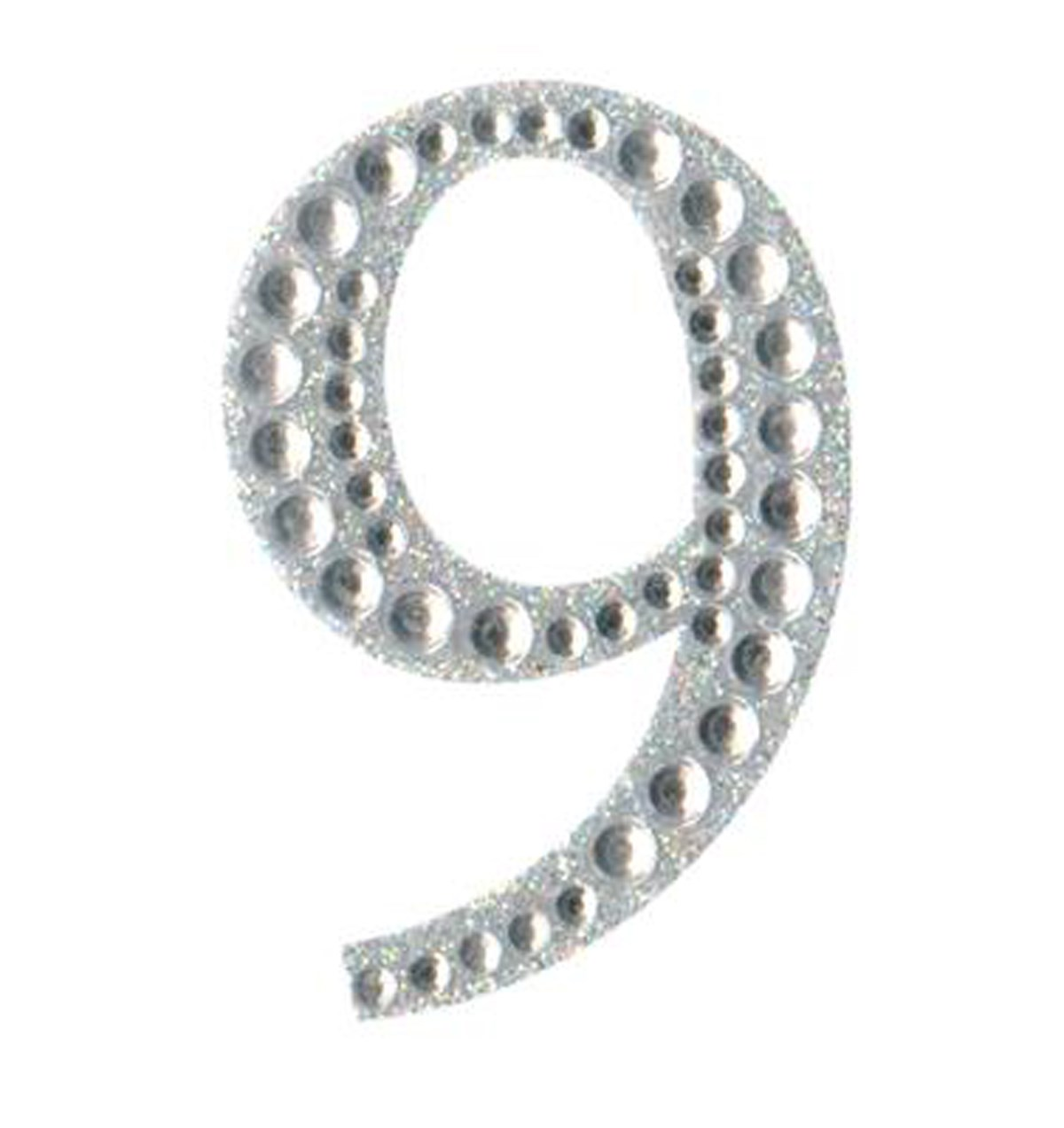Eleganza Diamante Craft Number 5cm Nine