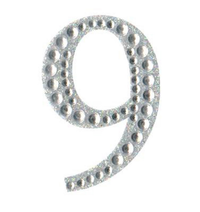 Eleganza Diamante Craft Number 5cm Nine